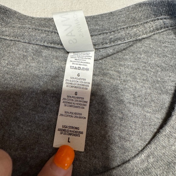 Carson Jeffery Size Large Gray Graphic T-Shirt with Texas Design - Picture 3 of 5